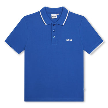 Playera Polo para niño y adolescente Boss azul
